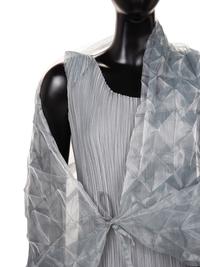 Issey Miyake Pleated Dress with Origami Shrug