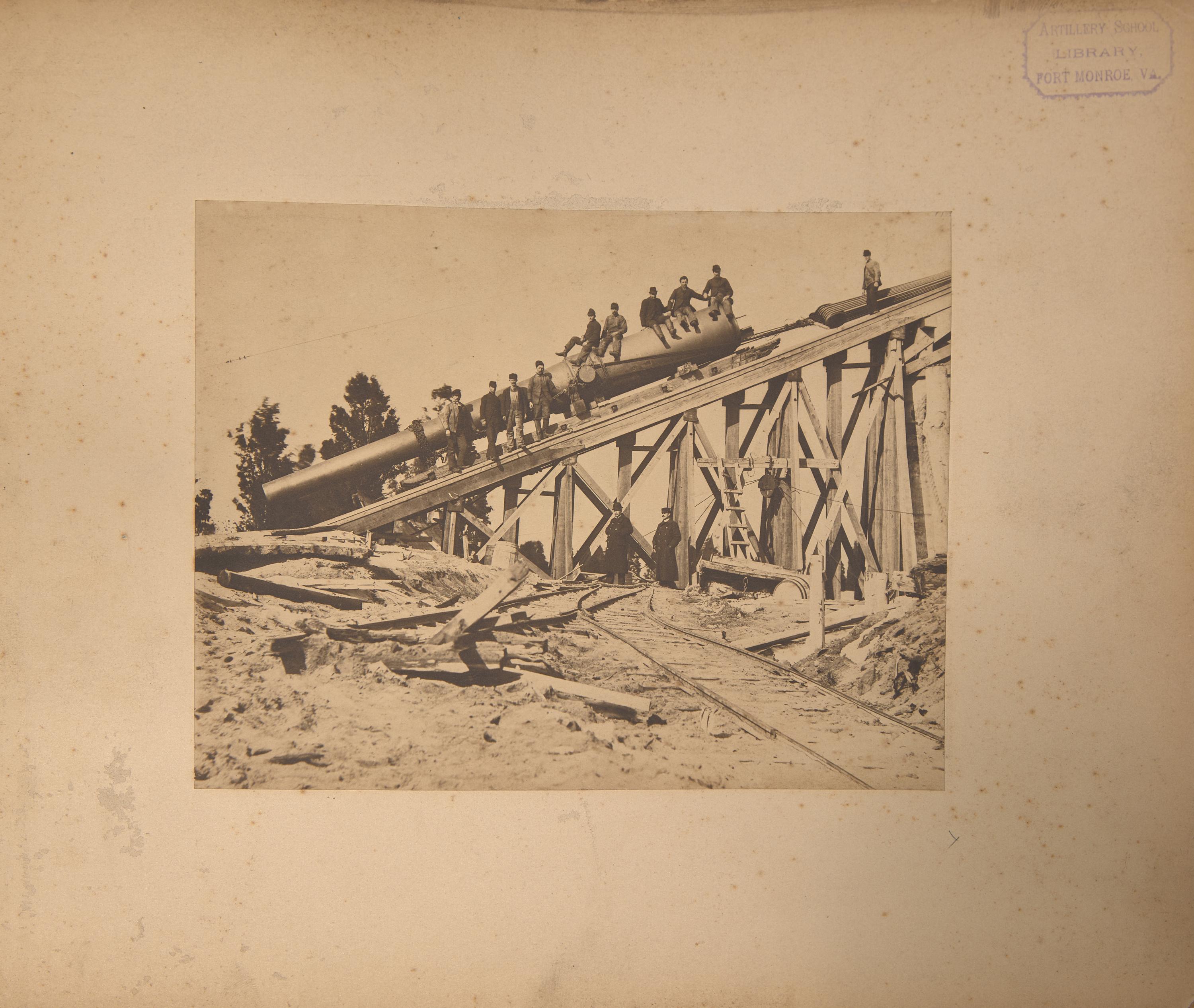 [Guns & Artillery] A Late 19th Century Photograph Album of Ordnance and Artillery from "Freedom's Fortress" Fort Monroe