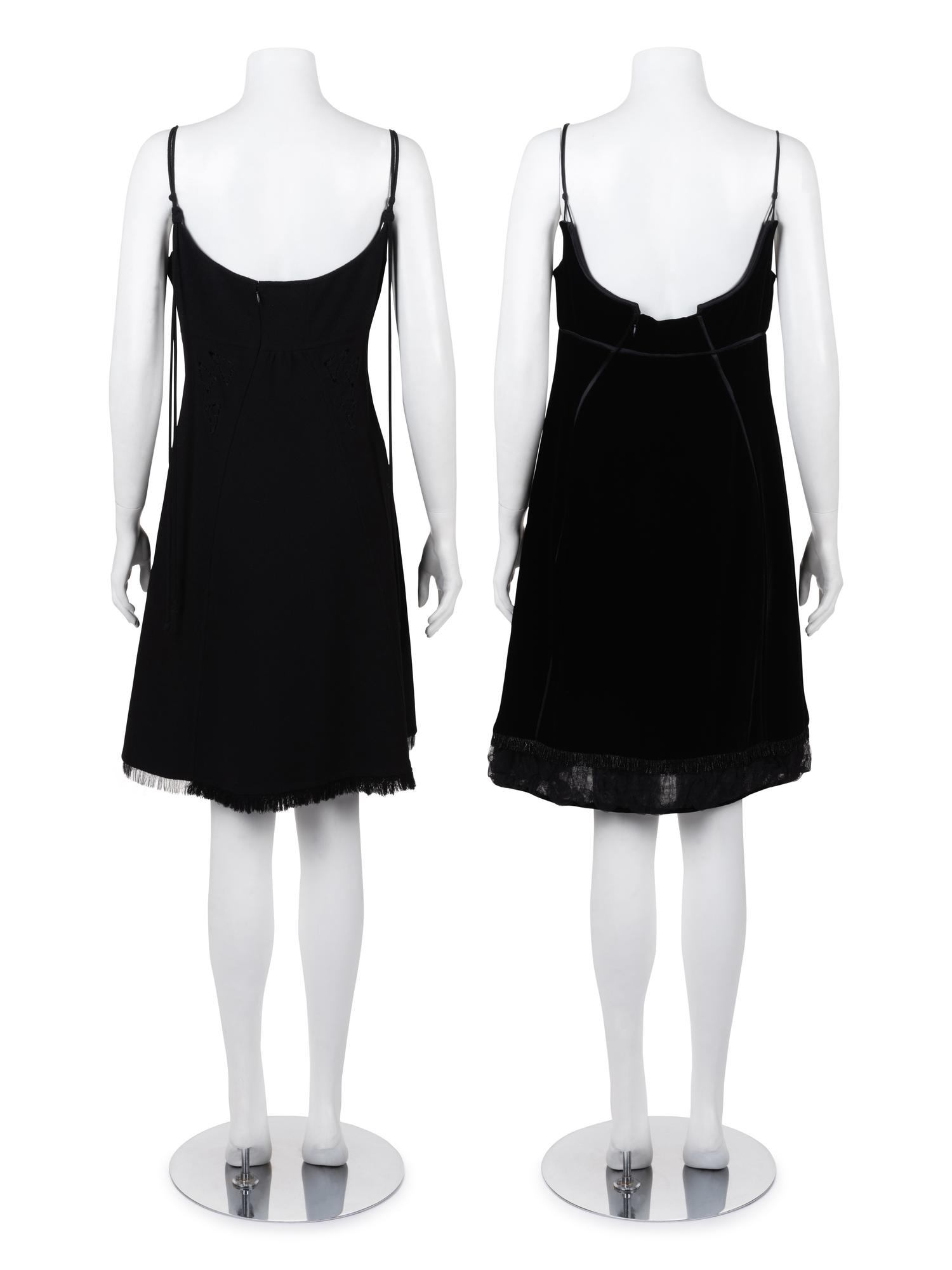 Two Chado Ralph Rucci Spaghetti Strap Dresses, 2000-10s