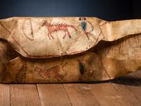 Blackfeet Parfleche Envelope, with Pictorial Design on Interior