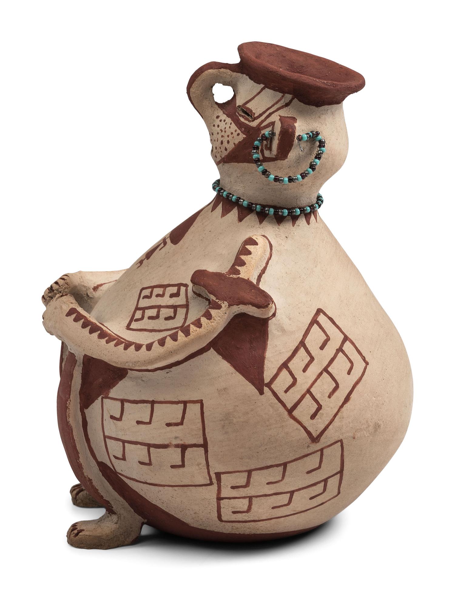 Figural Pottery Vase