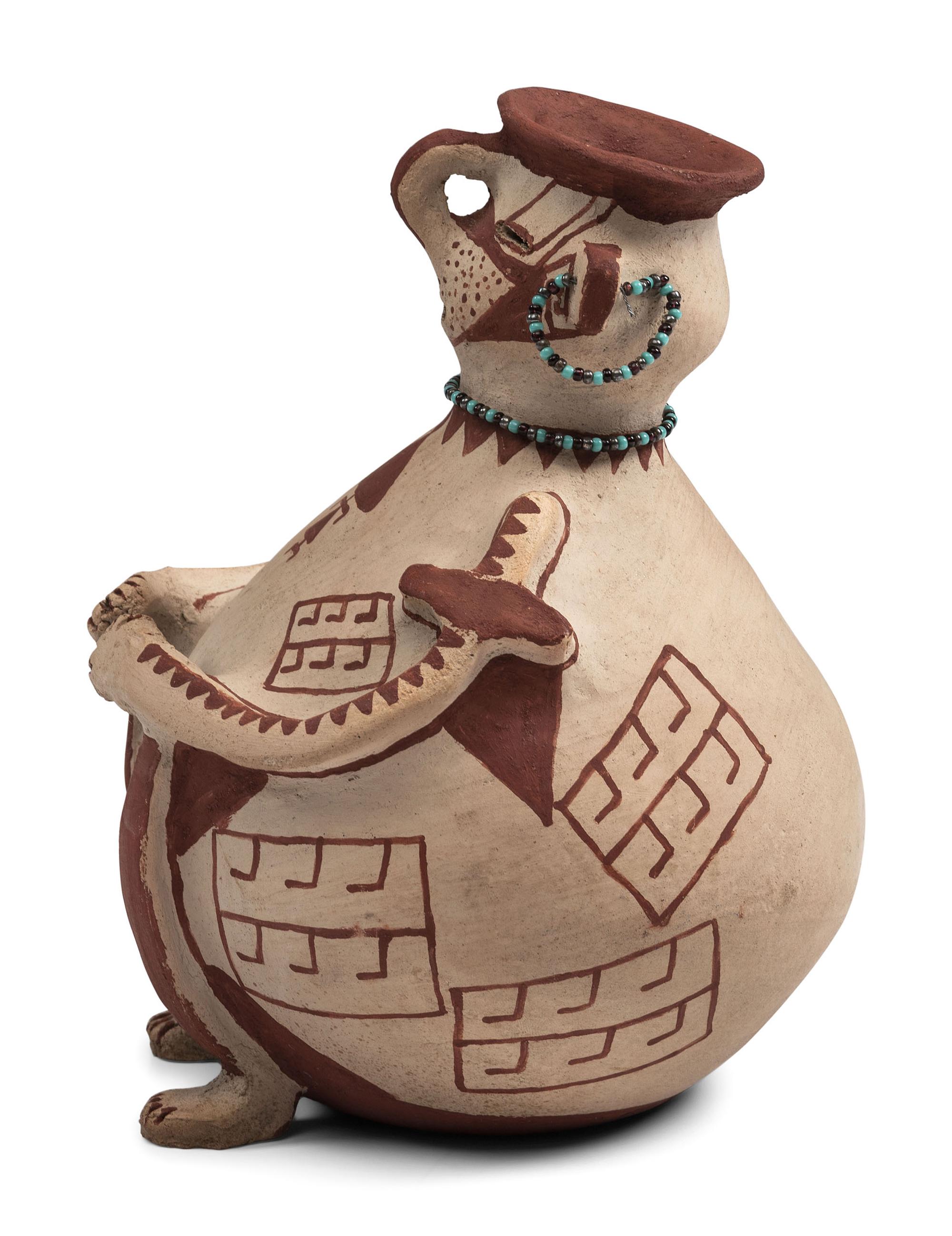 Figural Pottery Vase