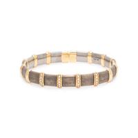 YELLOW GOLD AND DIAMOND CUFF BRACELET
