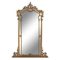 A Continental Giltwood and Onyx Console Table and Pier Mirror