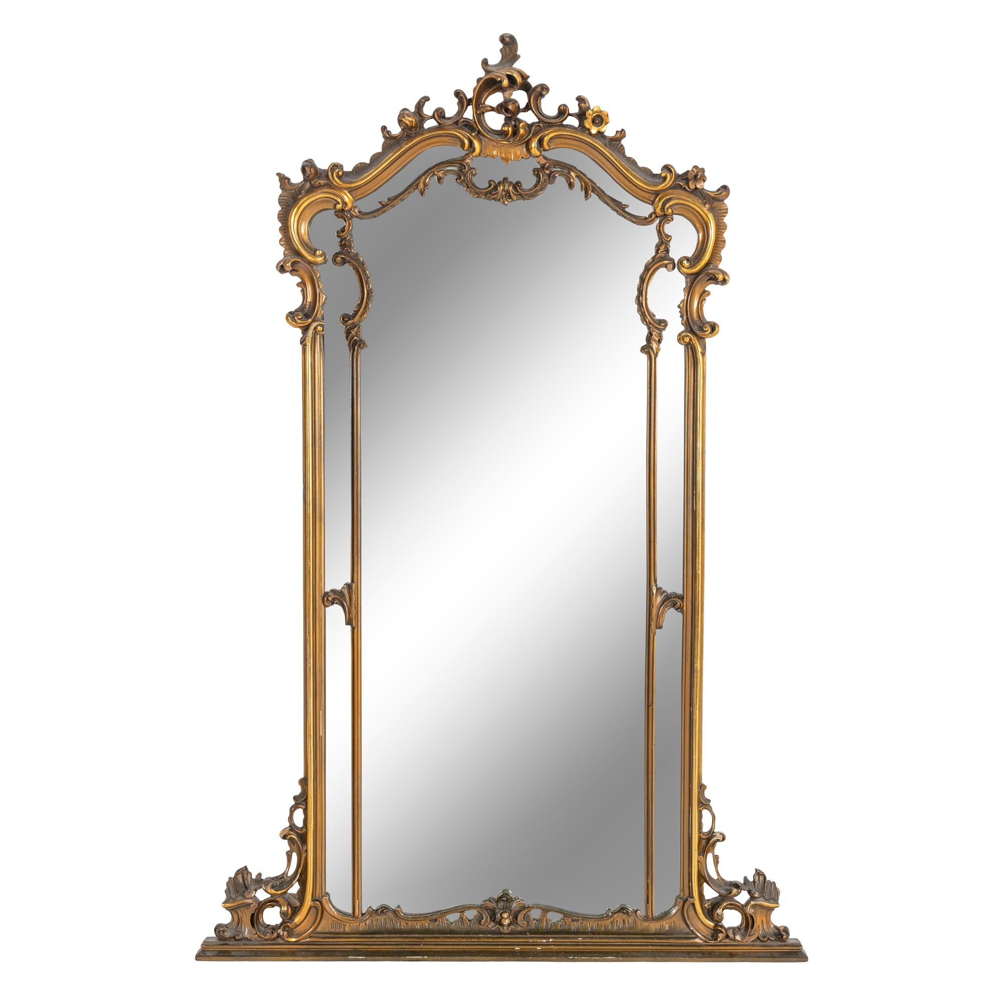 A Continental Giltwood and Onyx Console Table and Pier Mirror