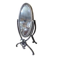 A Fer Forge Vanity Mirror 11.25" W x 7.5" D x 19" H — France, Circa 1920