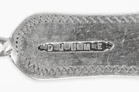 Two American Coin Silver Serving Articles, Duhme & Co., Cincinnati, OH, 19th Century, comprising a sauce lade and a cream ladle, each w