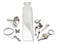 A Collection of Silver and Silver-Plate Articles, various makers, comprising a silver check cutter marked for Tiffany & Co., New York,