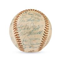 A 1957 Brooklyn Dodgers Team Signed Autograph Baseball (Beckett Authentication Services Letter of Authenticity)