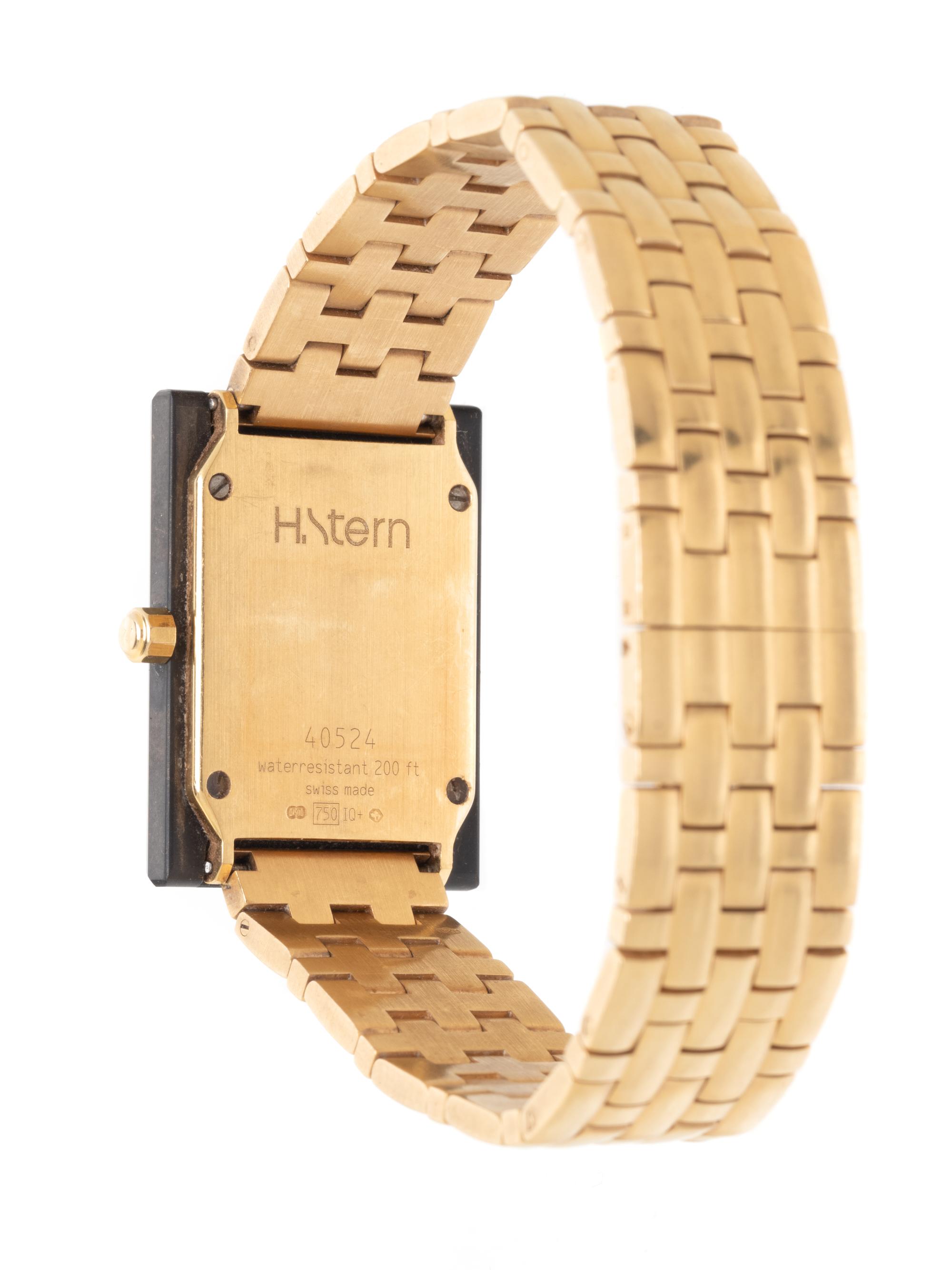 H. STERN, YELLOW GOLD WATCH