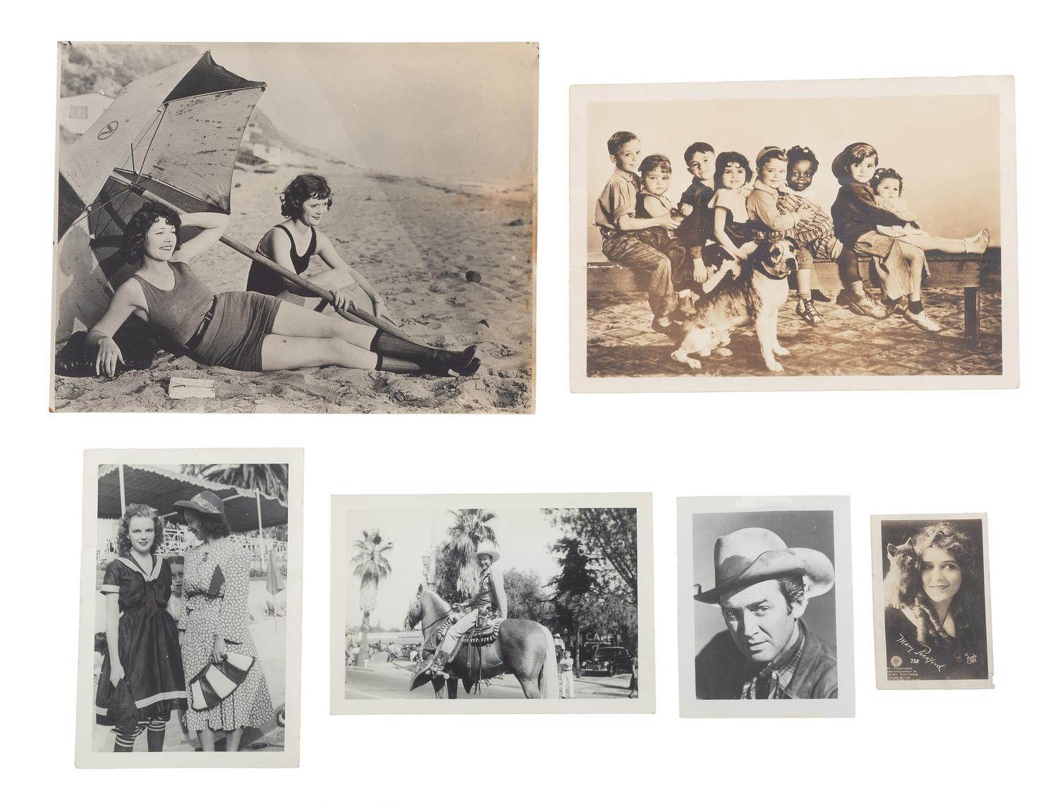 [FILM - HOLLYWOOD]. A large group of snapshots, signed photographs, press photos, and ephemera from early Hollywood.