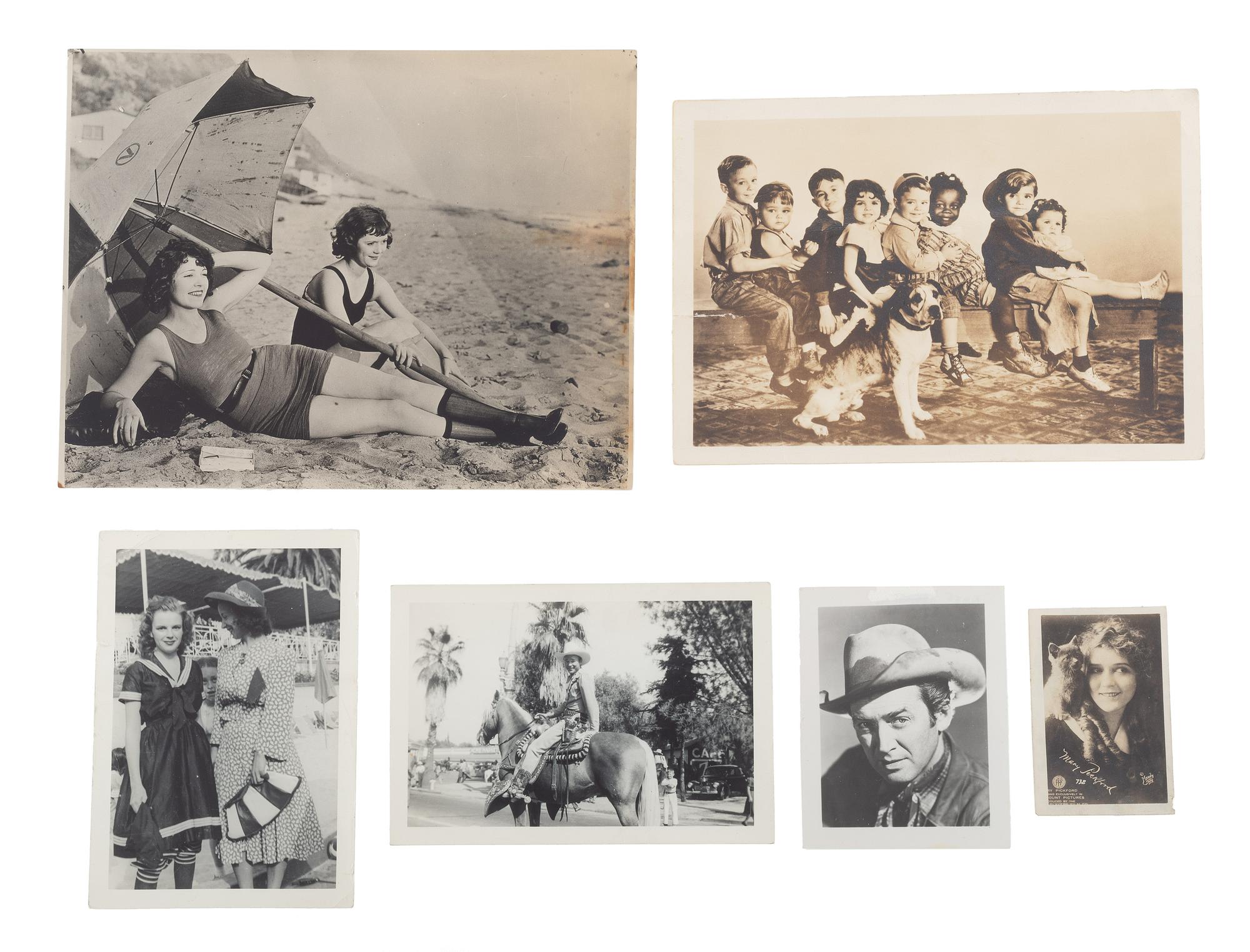 [FILM - HOLLYWOOD]. A large group of snapshots, signed photographs, press photos, and ephemera from early Hollywood.