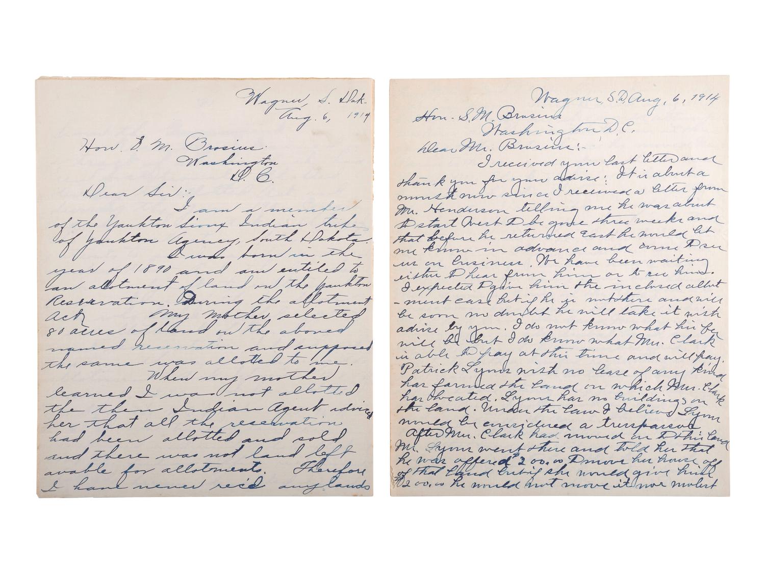 [NATIVE AMERICANS]. A collection of documents involving the Chippewa Indians.