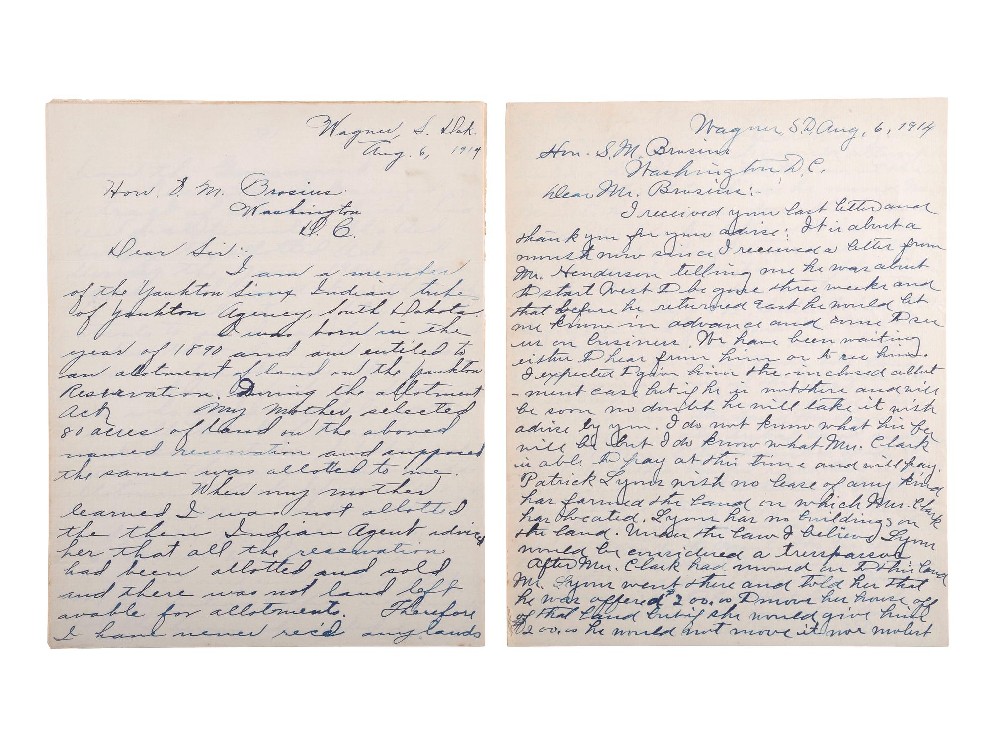 [NATIVE AMERICANS]. A collection of documents involving the Chippewa Indians.