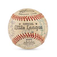 A 1956 Denver Bears Team Signed Autograph Baseball