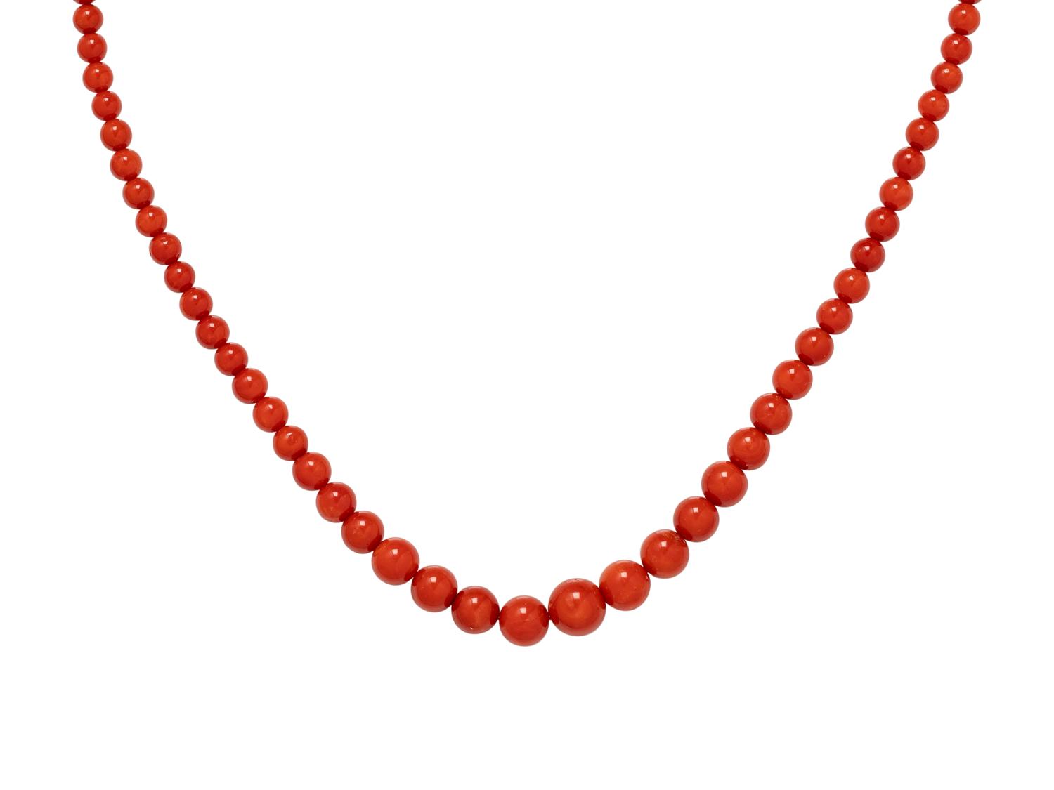 CORAL BEAD NECKLACE