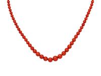 CORAL BEAD NECKLACE