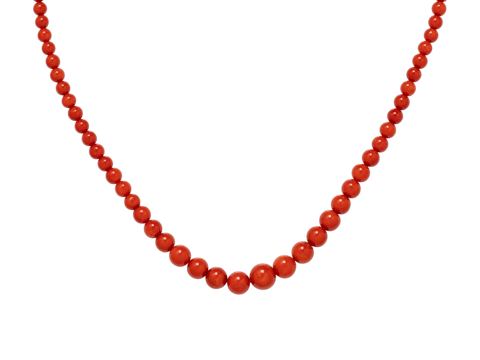CORAL BEAD NECKLACE
