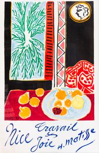 Henri Matisse, (French, 1869-1954), Nice Travail Joie, 1947; printed by Mourlot Paris