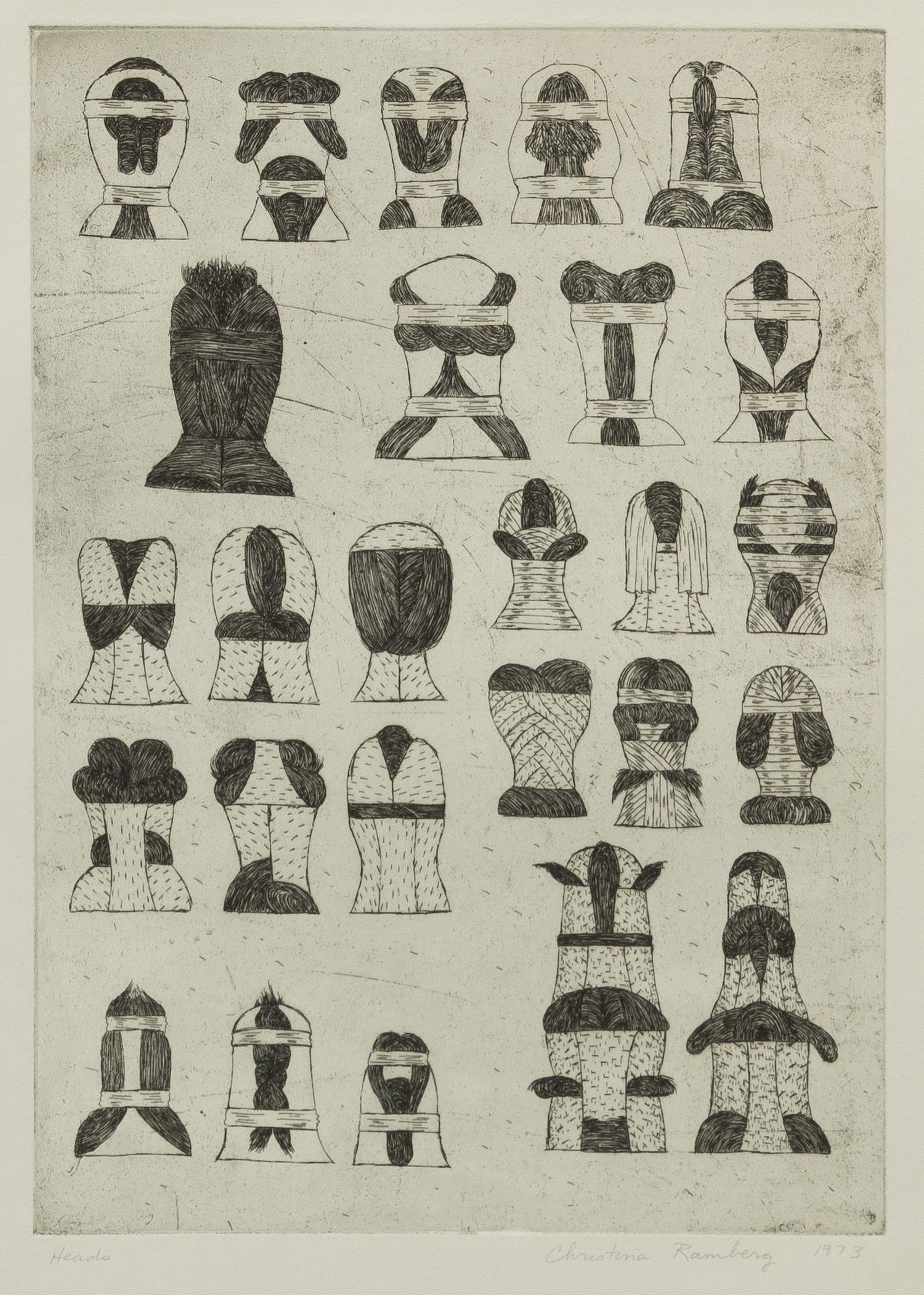 Christina Ramberg, (American, 1946-1995), Heads, 1973
