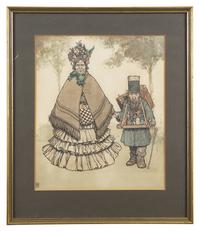 The Merchant's Wife...and the Merchant , Original Illustration for Bill the Minder , 1912
