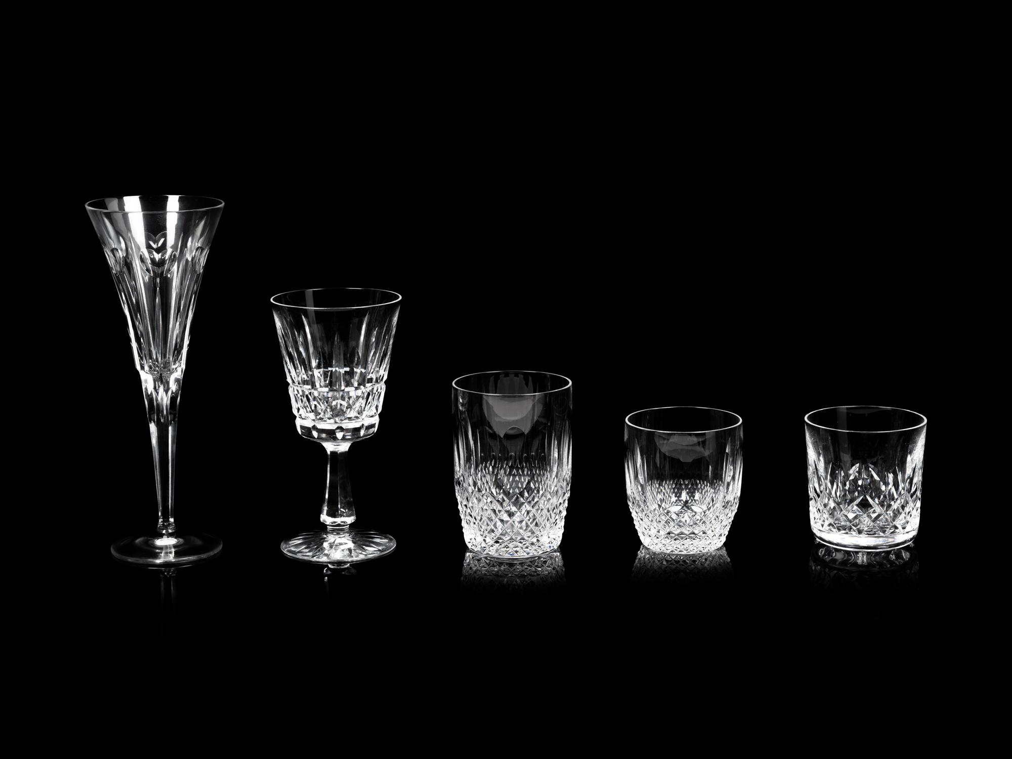 A Group of Waterford Cut Glass Stemware