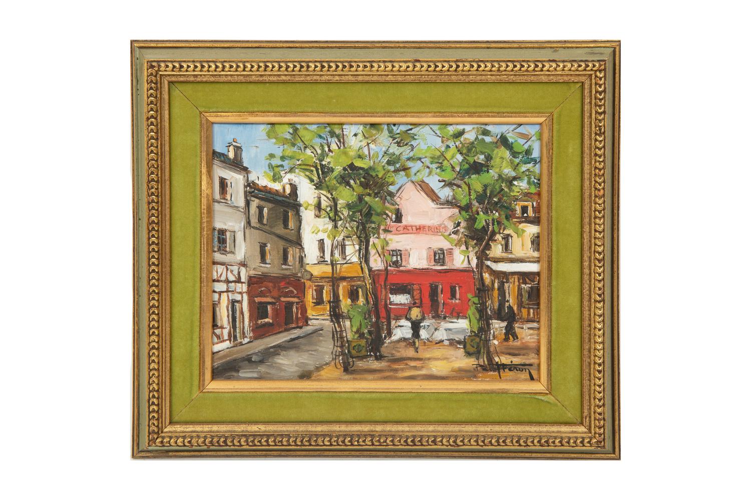 Eighteen Parisian Street Scene Paintings