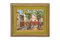 Eighteen Parisian Street Scene Paintings