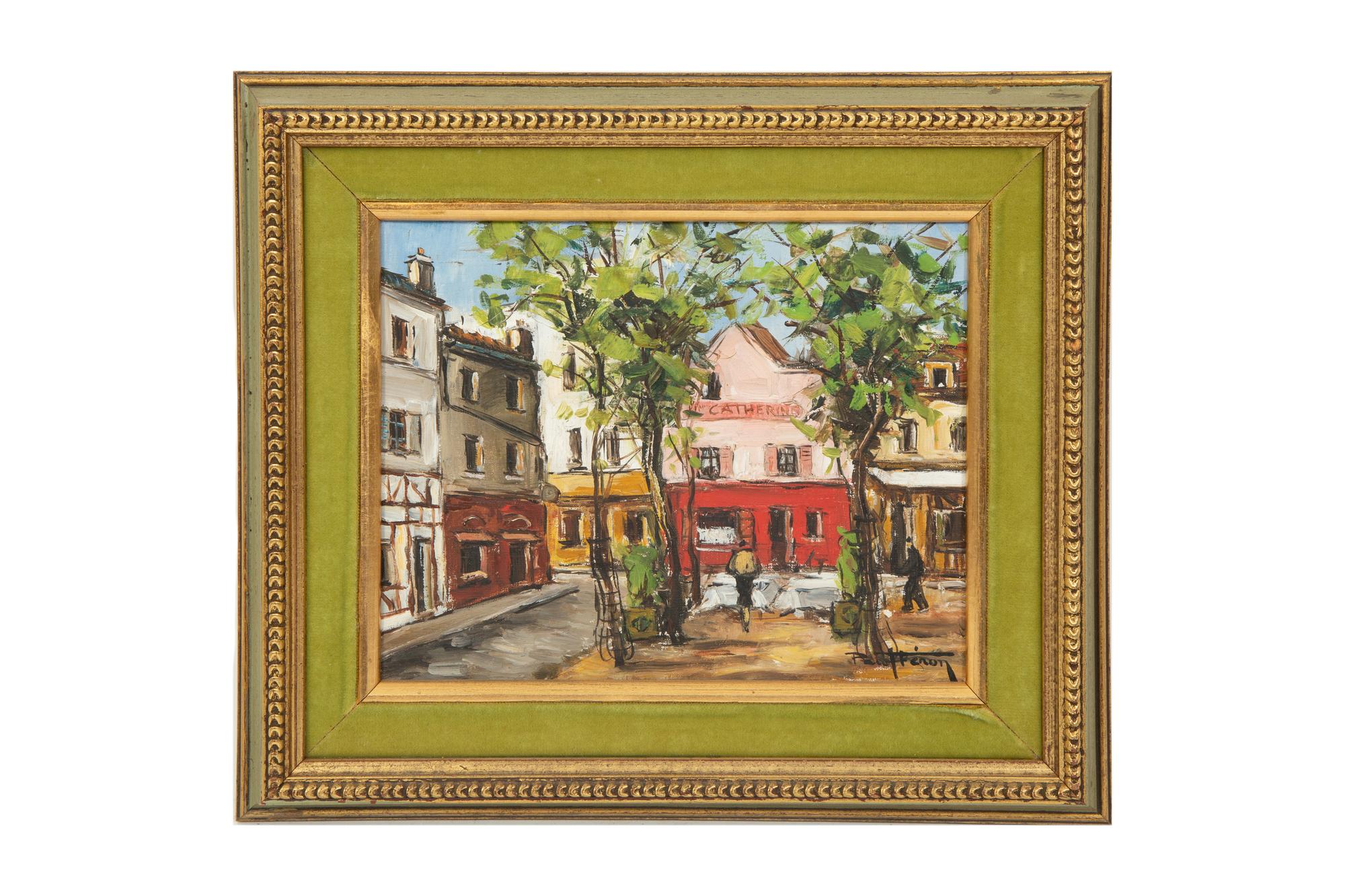 Eighteen Parisian Street Scene Paintings