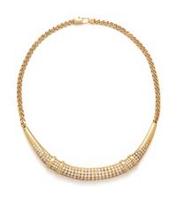 YELLOW GOLD AND DIAMOND NECKLACE