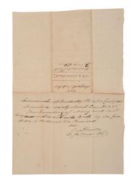 [ENSLAVEMENT & ABOLITION]. A group of 6 estate documents listing individual enslaved persons, most by name. Bourbon County, KY, 1815-1829.