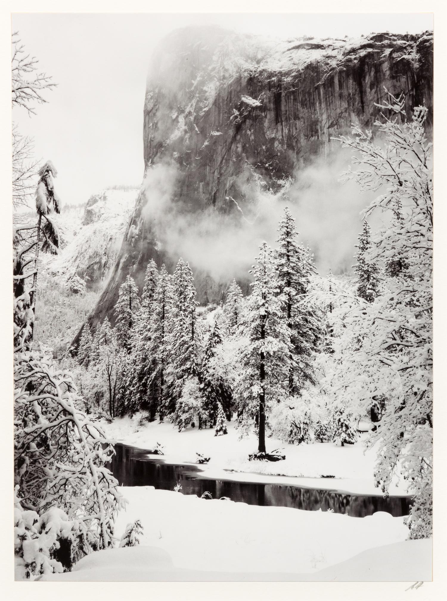 Ansel Adams, (American, 1902-1984), El Capitan, Winter