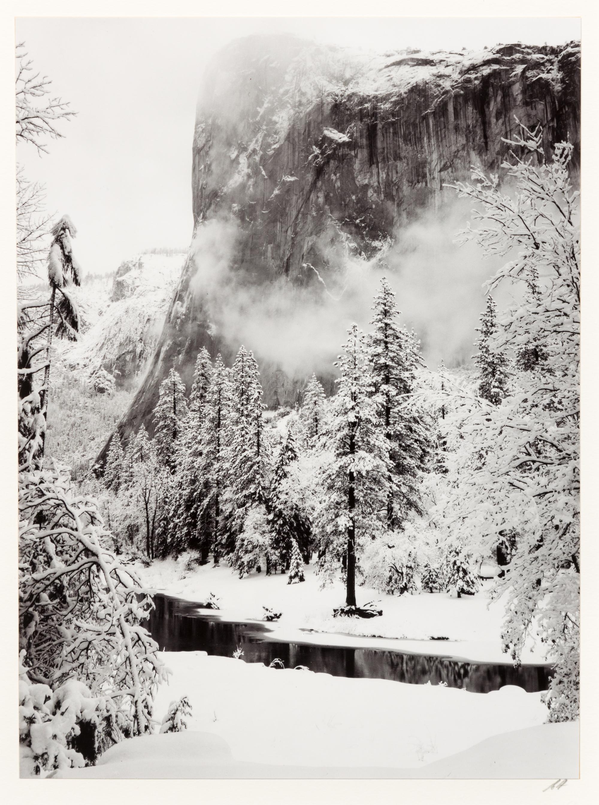Ansel Adams, (American, 1902-1984), El Capitan, Winter