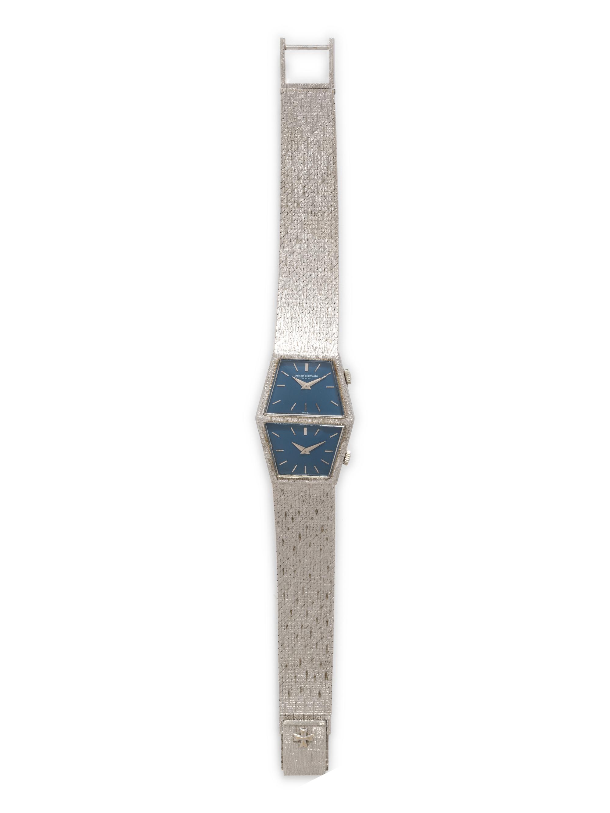 Vacheron Constantin, 18K White Gold Ref. 7336 Dual Time Wristwatch, Circa 1977