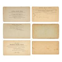 [Americana] Haynes, F. Jay. Group of 6 stereoviews documenting Villard's "Golden Spike" Excursion