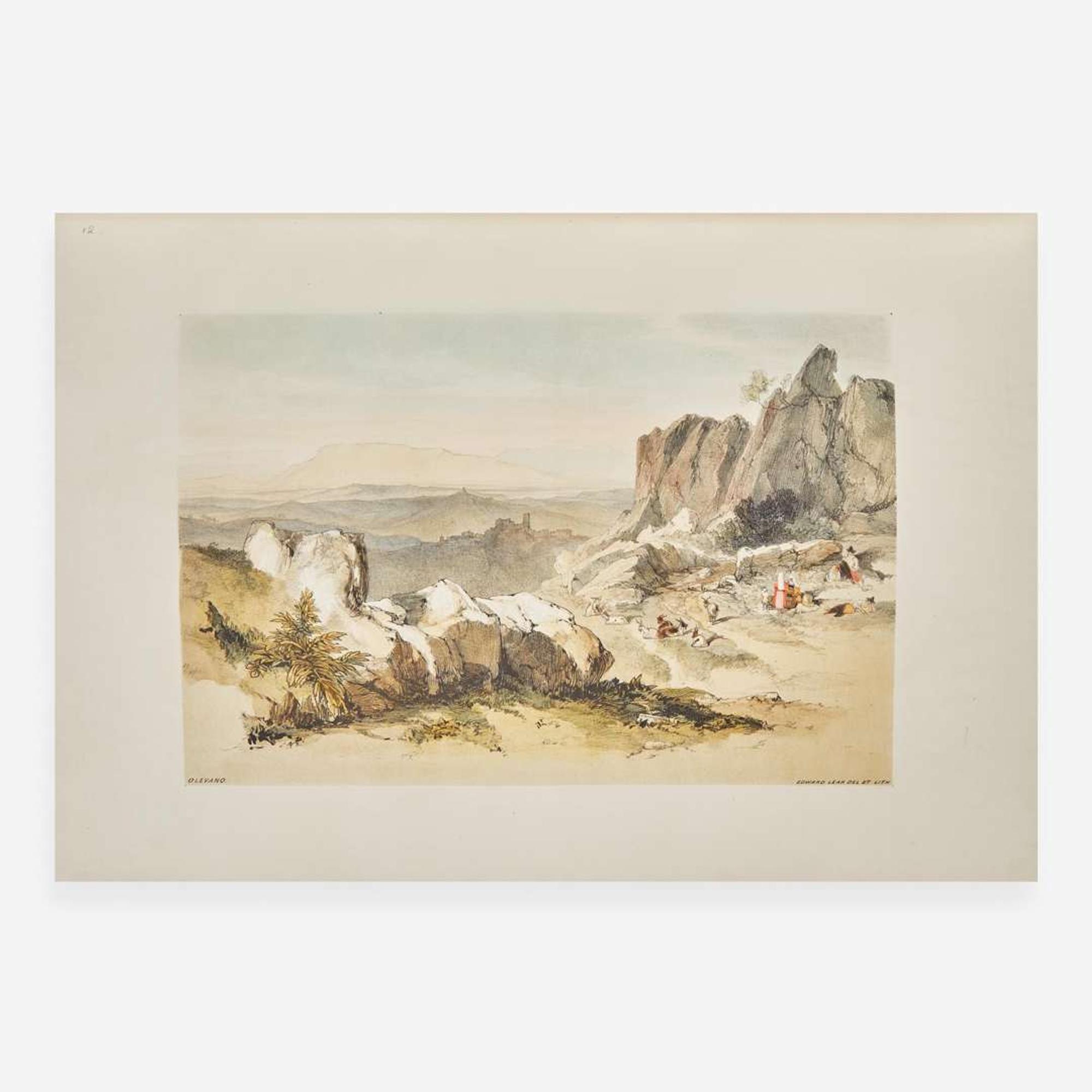 [Travel & Exploration] Lear, Edward Views in Rome and its Environs; Drawn from Nature and on Stone by Edward Lear