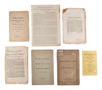 [CIVIL WAR]. A group of Civil War-era imprints and election ephemera, comprising: