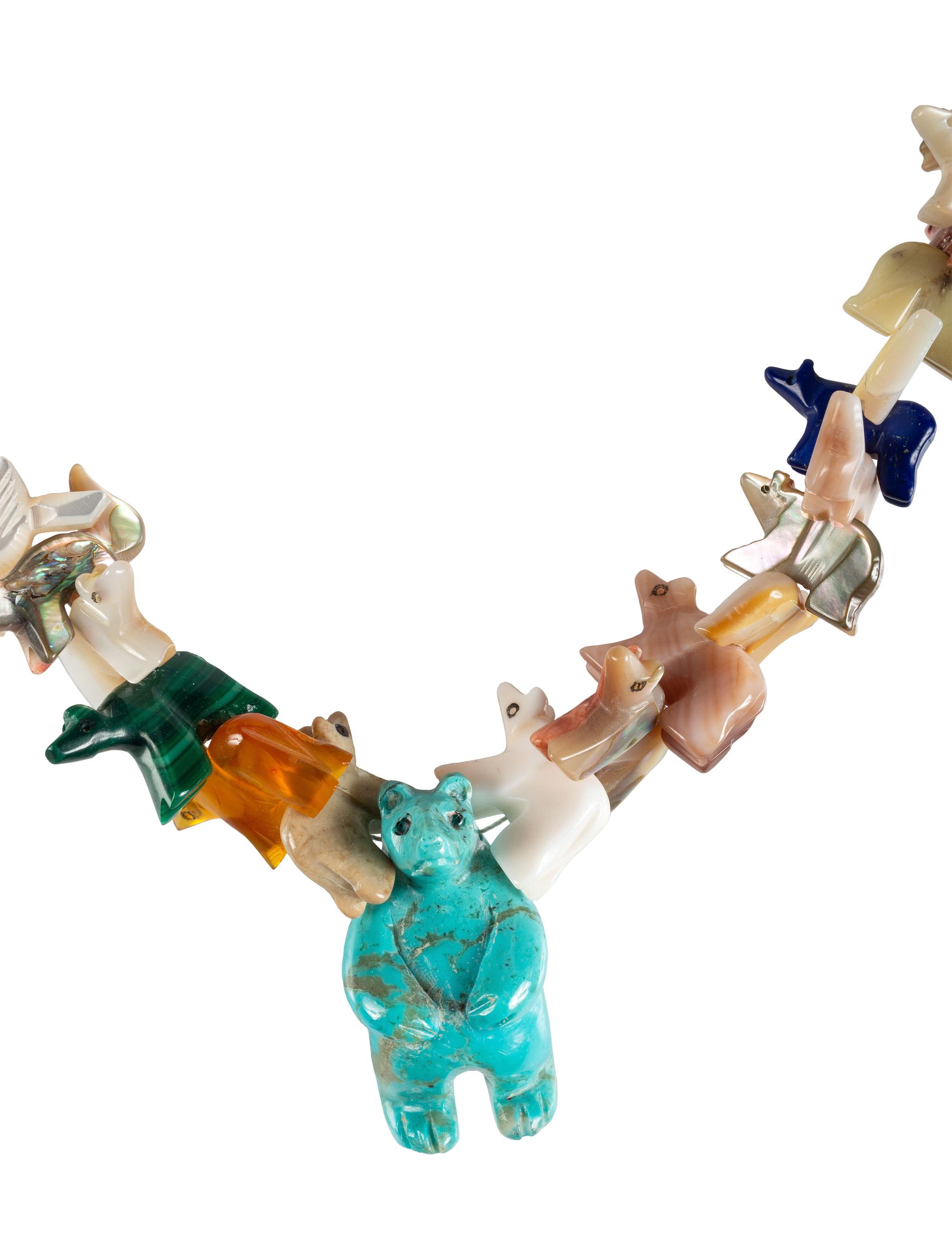 Zuni Single-Strand Fetish Necklaces