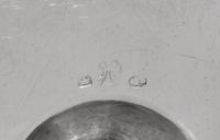 A French Silver Sauce Boat on Fixed Stand