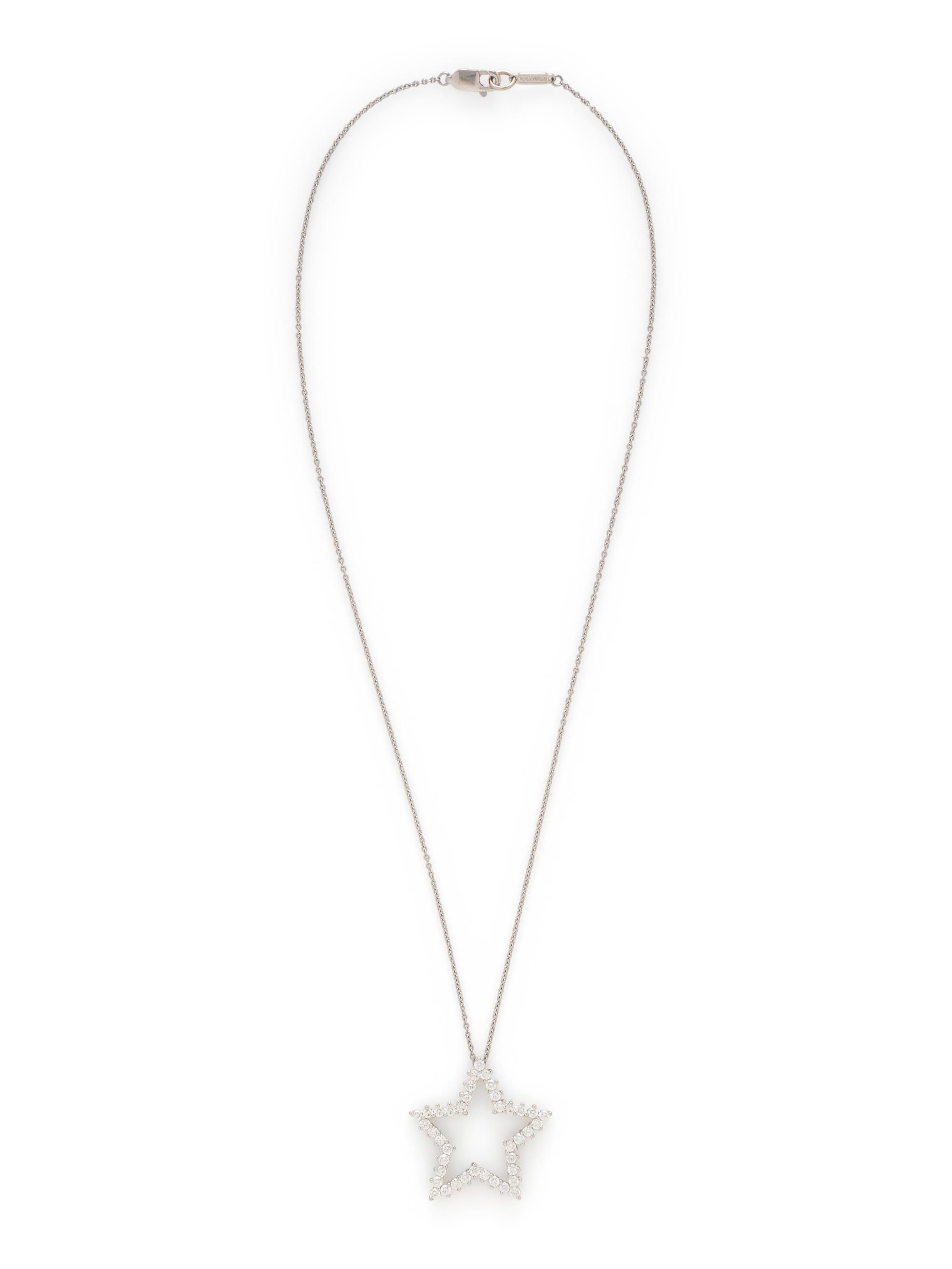 TIFFANY & CO., PLATINUM AND DIAMOND STAR NECKLACE