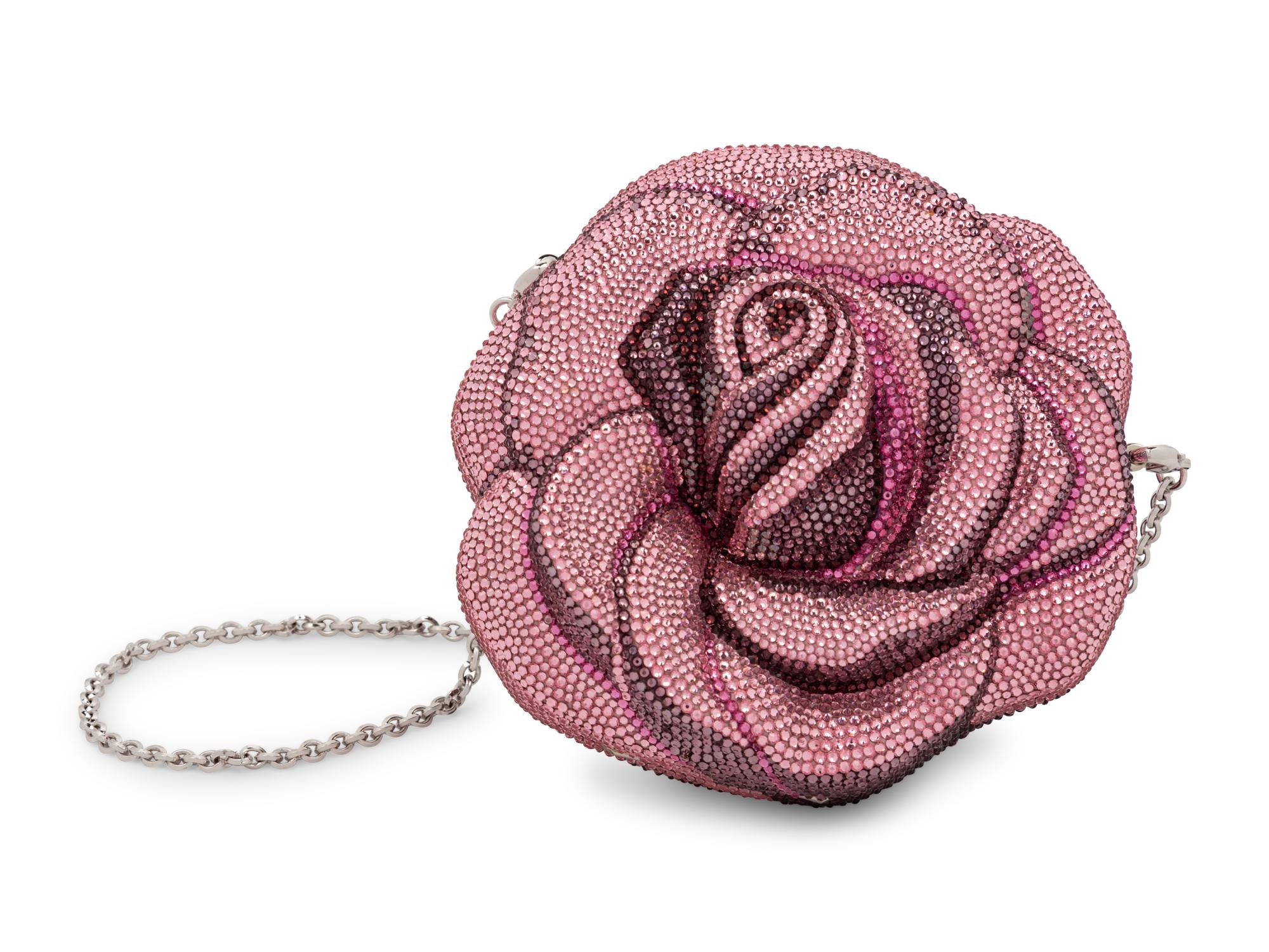 Judith Leiber Collector's Edition Pink Rose Minaudière