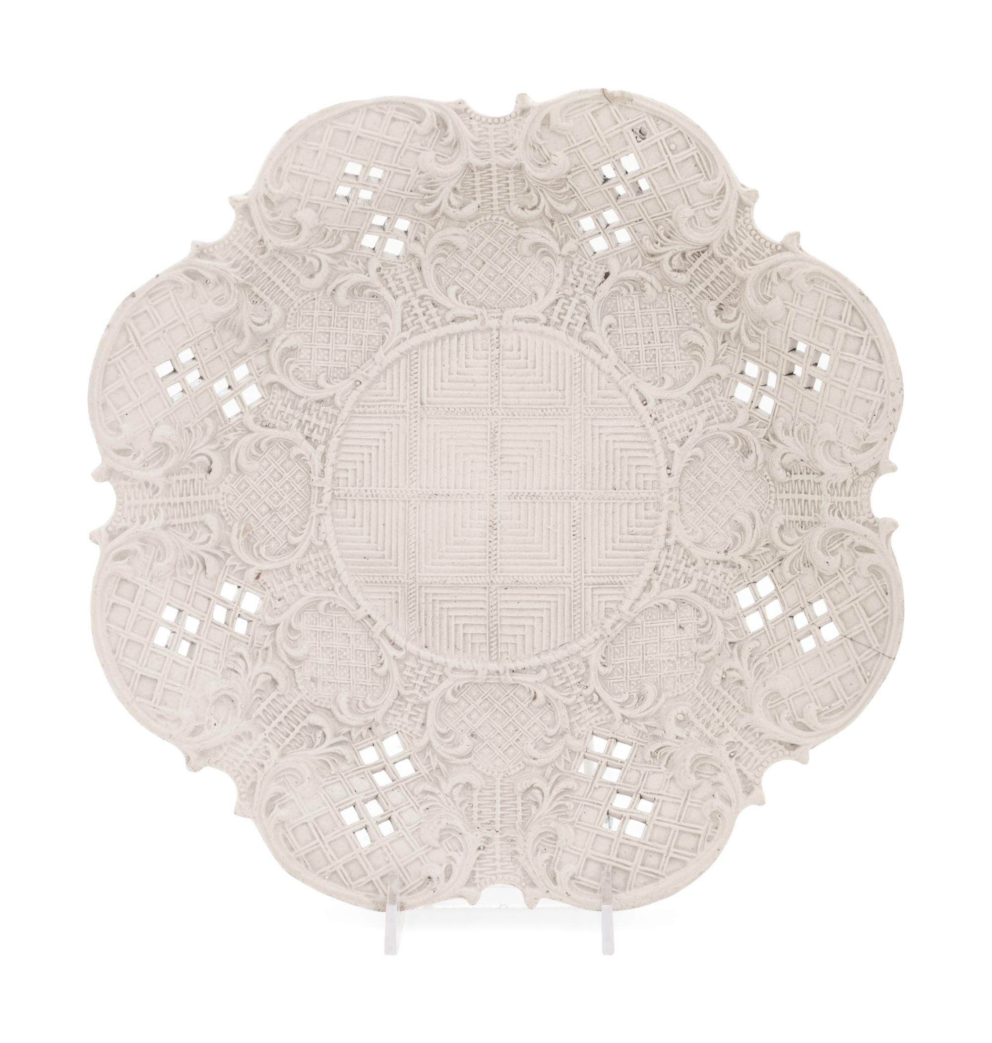 An English Salt-Glazed Plate