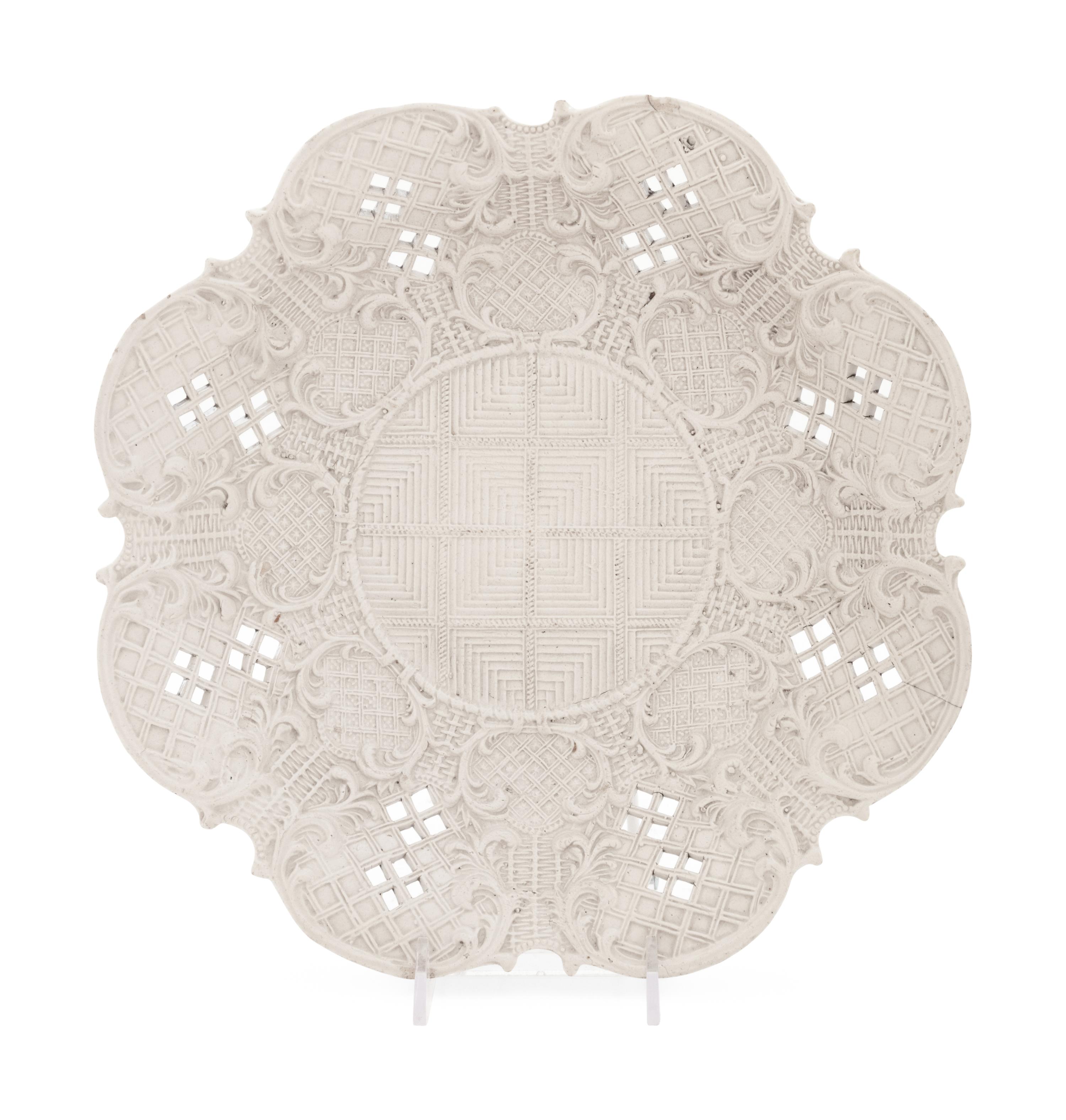 An English Salt-Glazed Plate