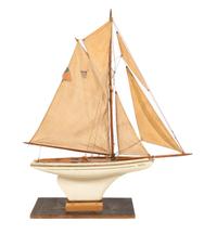 A French Painted Pond Boat