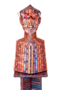 Untitled (Rainbow Window Pane Man in Kaleodescope Glasses)