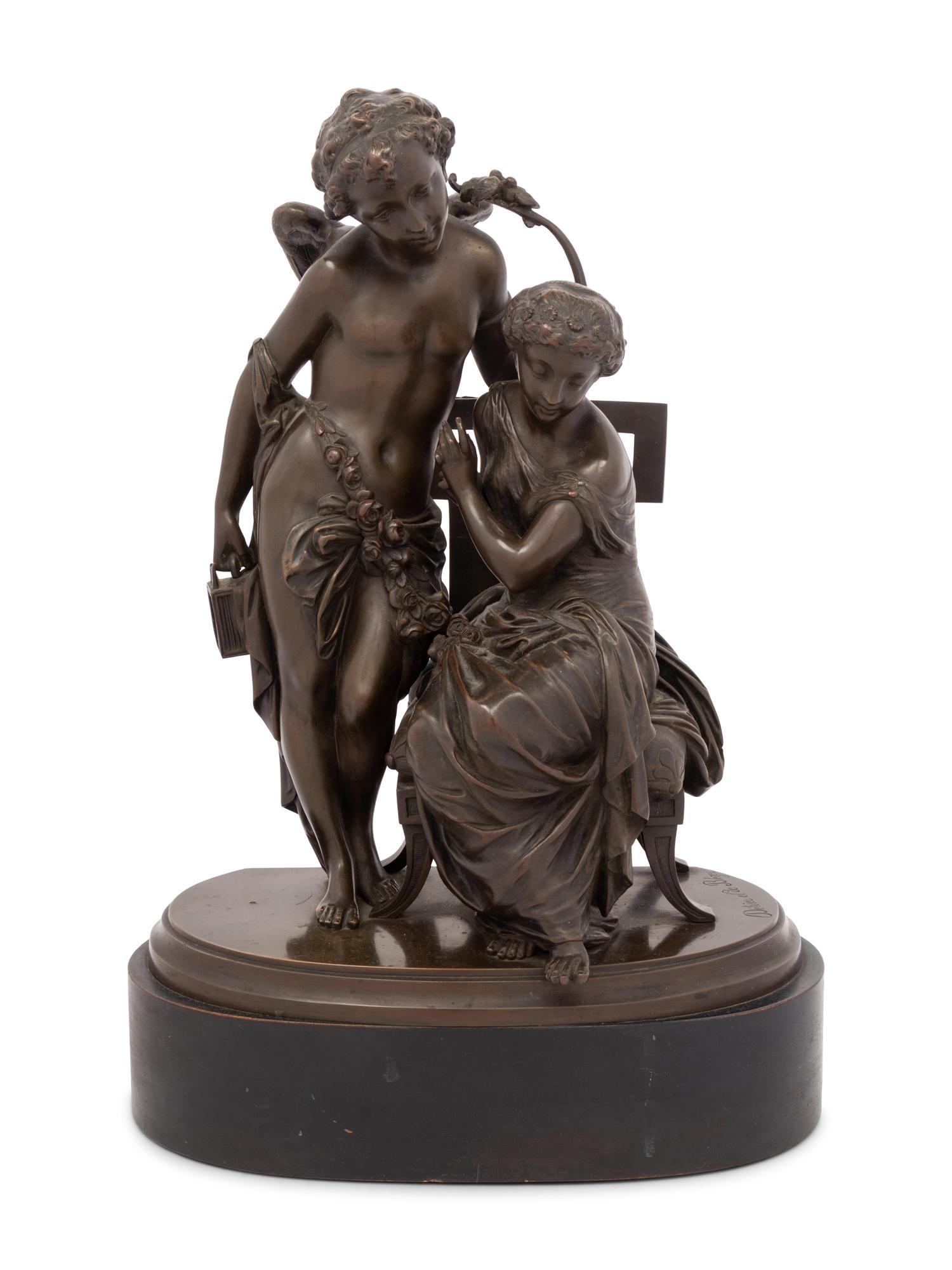 A French Bronze Figural Group