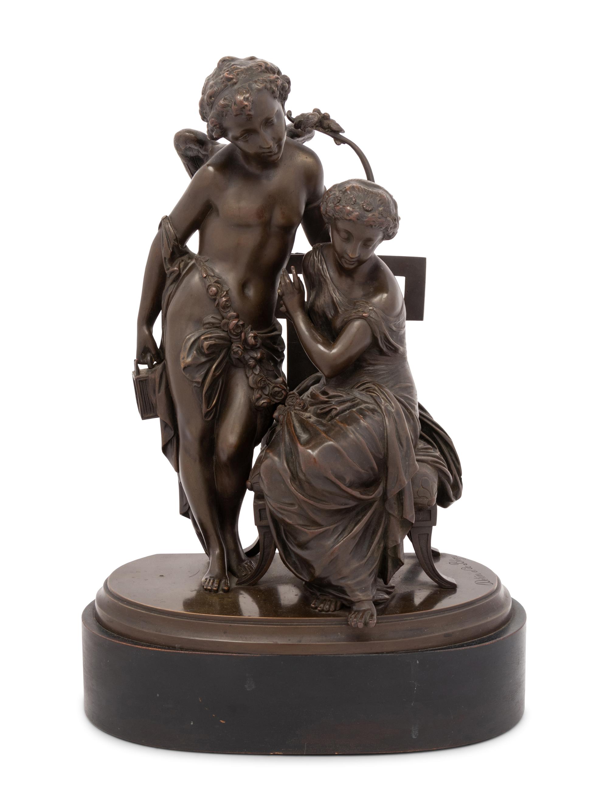 A French Bronze Figural Group