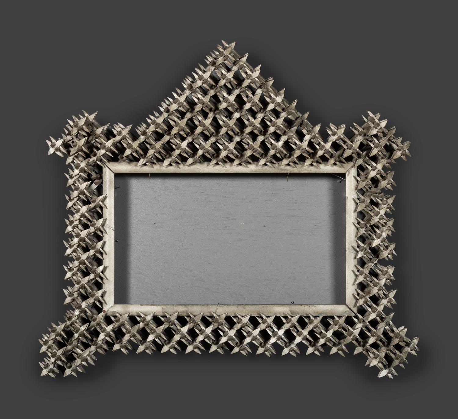 Two Tramp Art 'Crown of Thorns' Frames