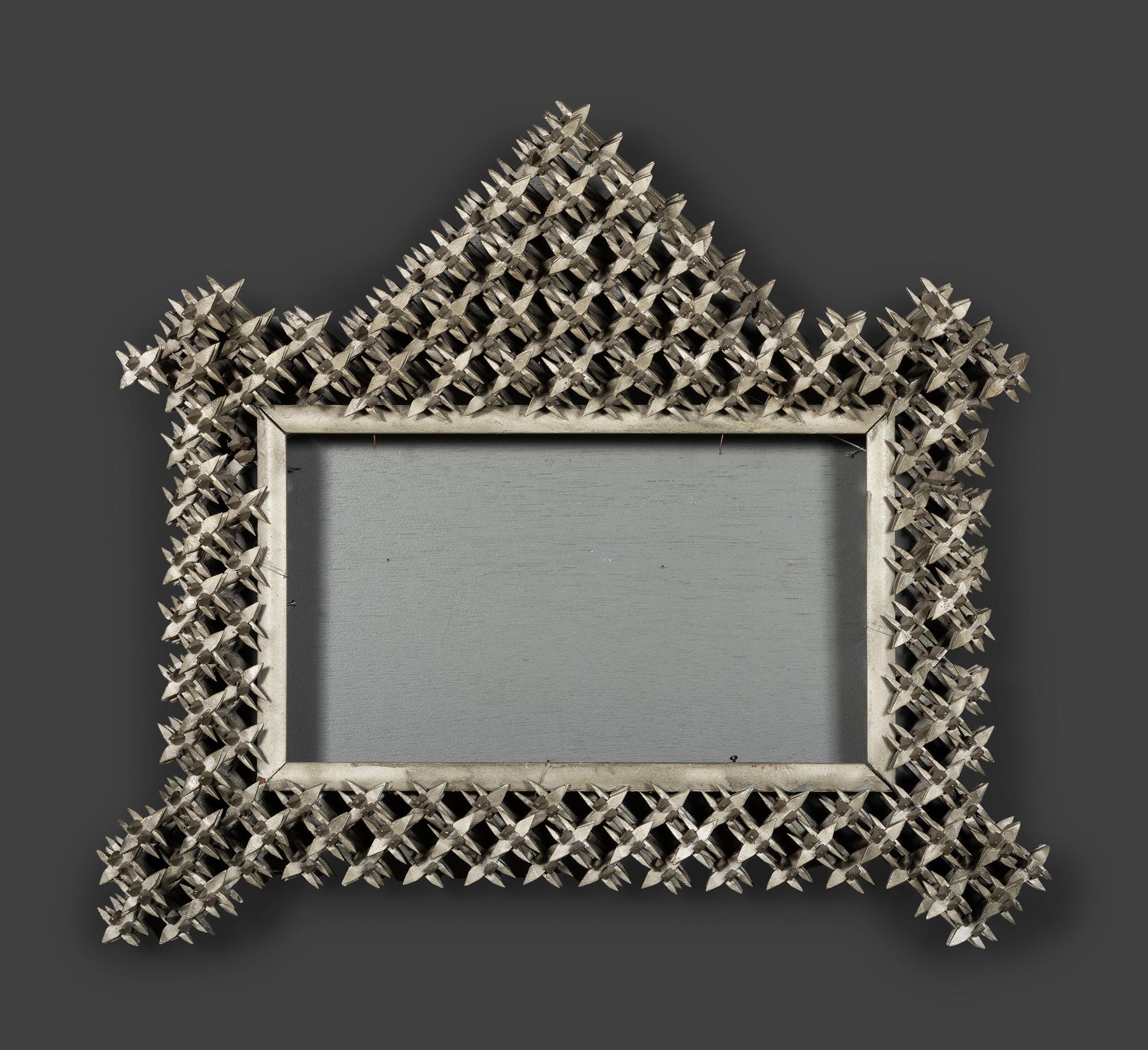 Two Tramp Art 'Crown of Thorns' Frames