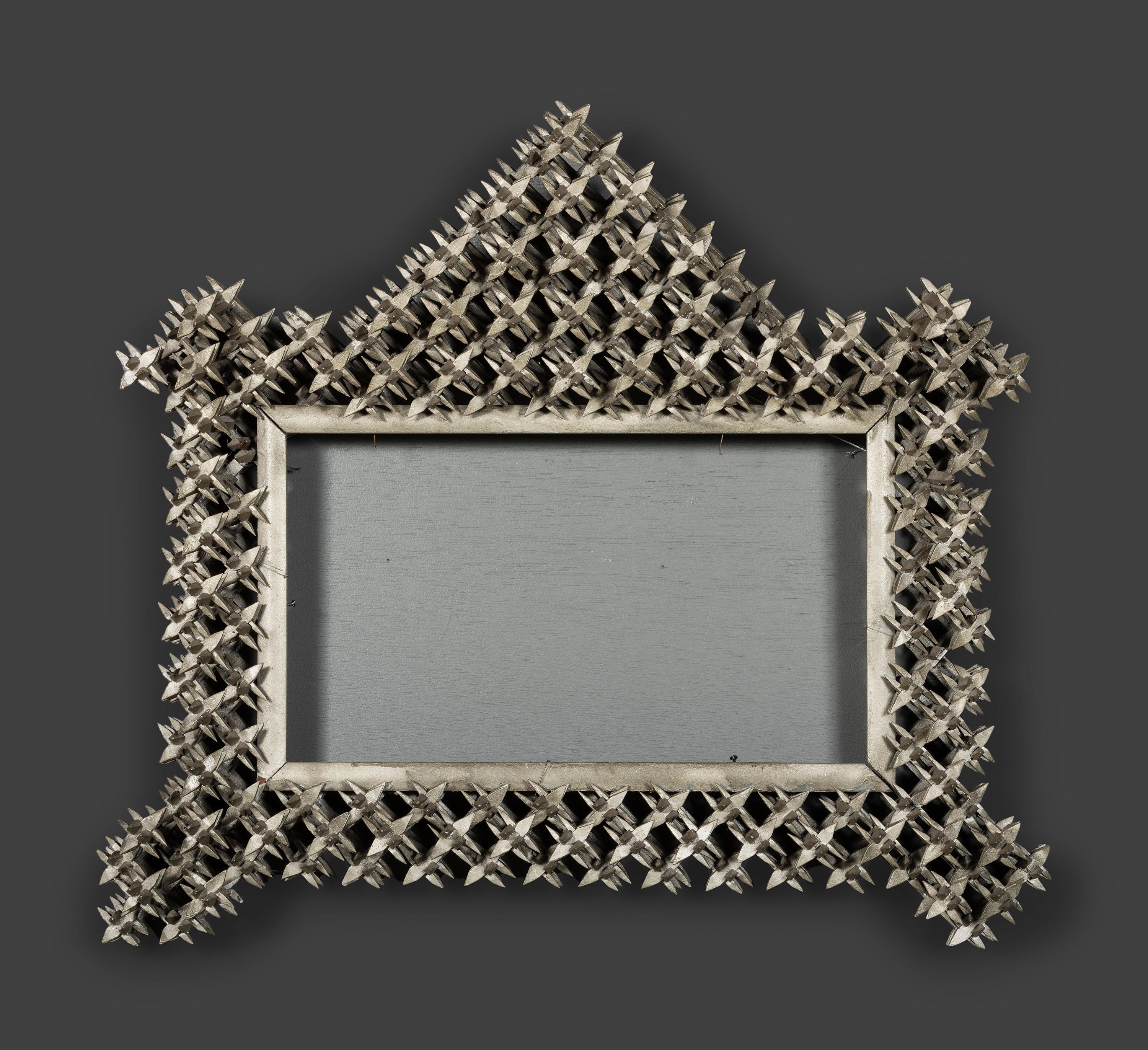 Two Tramp Art 'Crown of Thorns' Frames